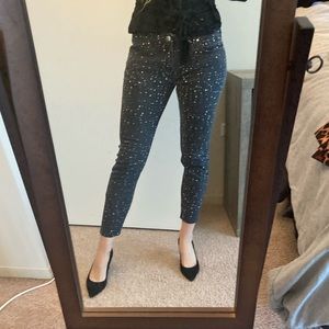 IRO jeans black ink style size 26 US size 0